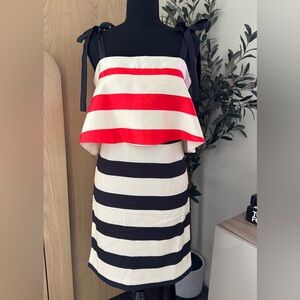 NWT Mare Anthropologie Satin Strip Dress- XSP